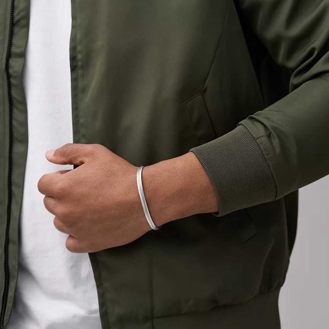 Fossil Armspange Harlow Linear Texture