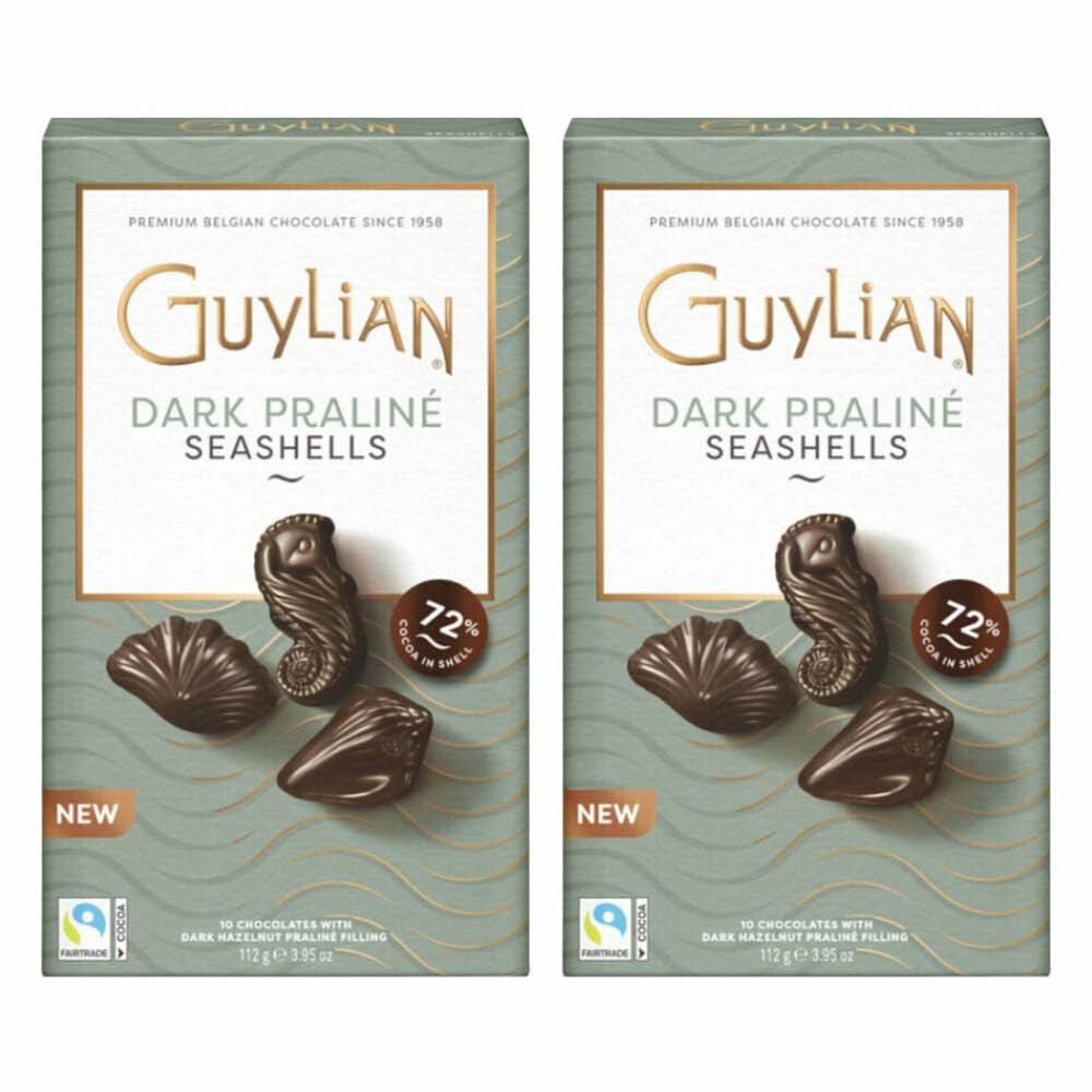 2x Guylian Chocolade Zeevruchten Dark Praline112 gr