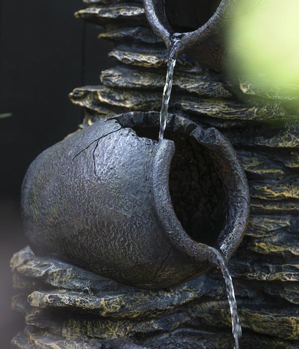 Dehner Polyresin-Gartenbrunnen Krüge,