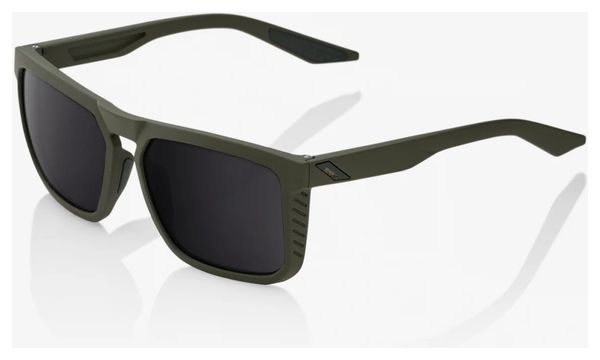 Lunettes 100% Renshaw Soft Tact Vert - Lentilles Miroir Noir