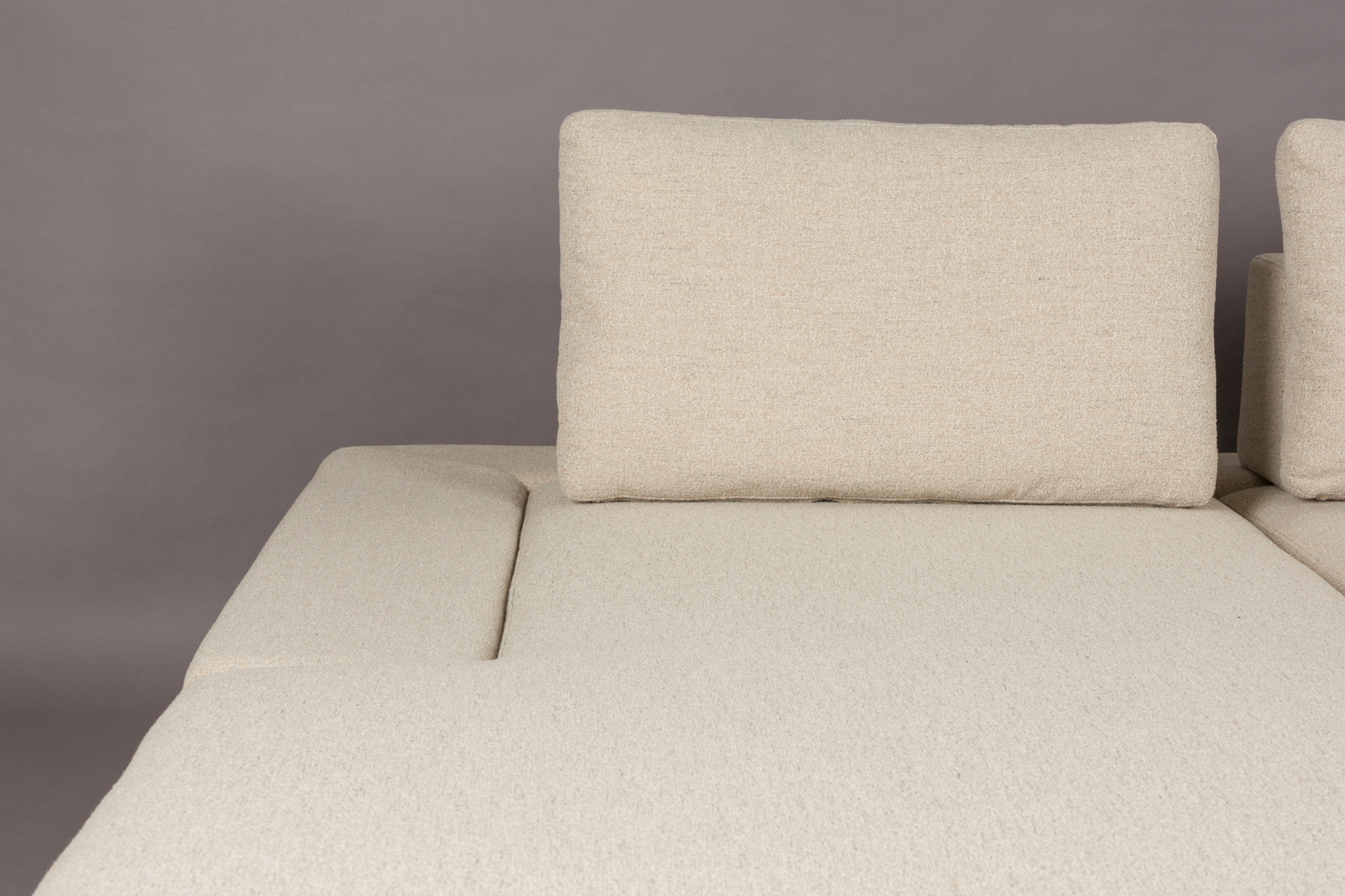 Bank Shelly Off-wit links Chaise Longue