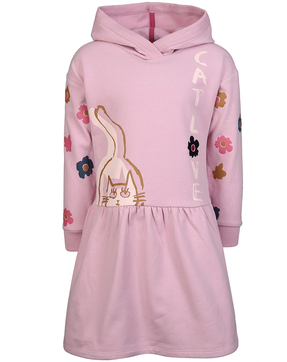 Sweatkleid KITTY mit Kapuze in orchid smoke
