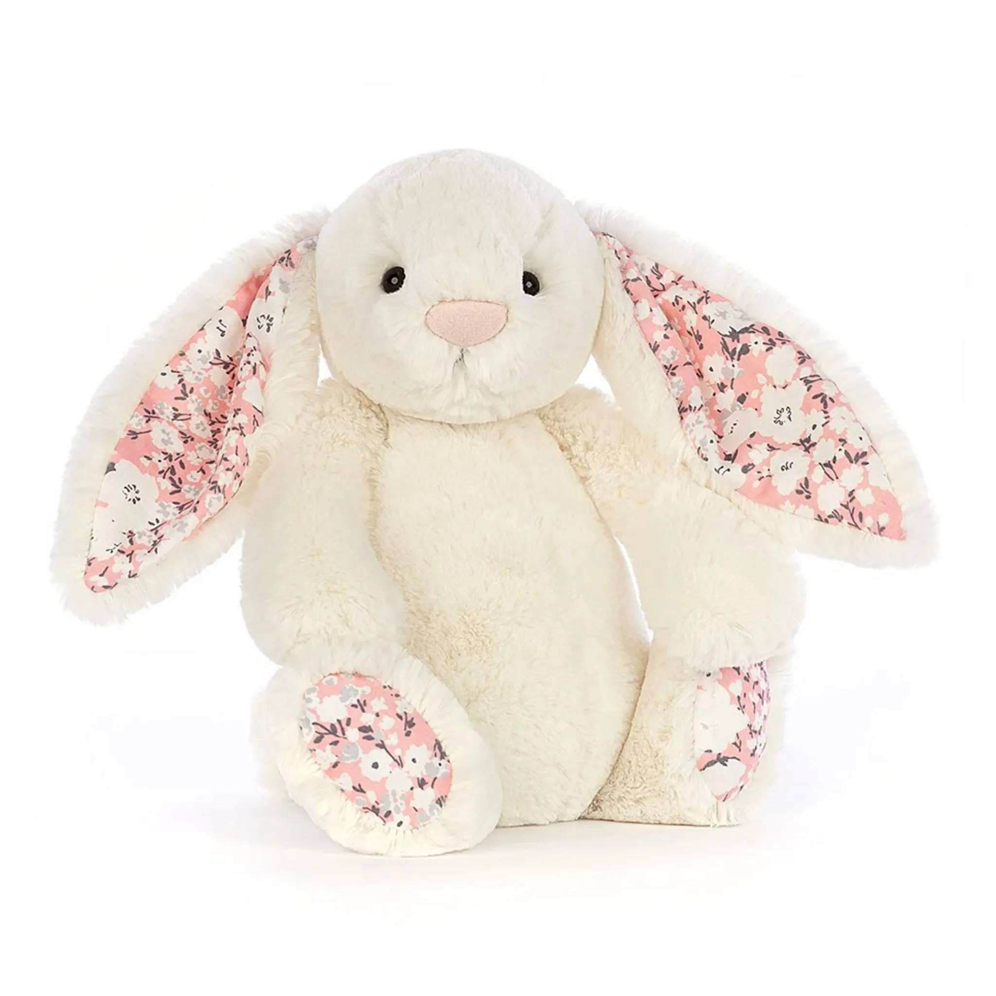 Jellycat Lapin Crème Rose Fleuri 7