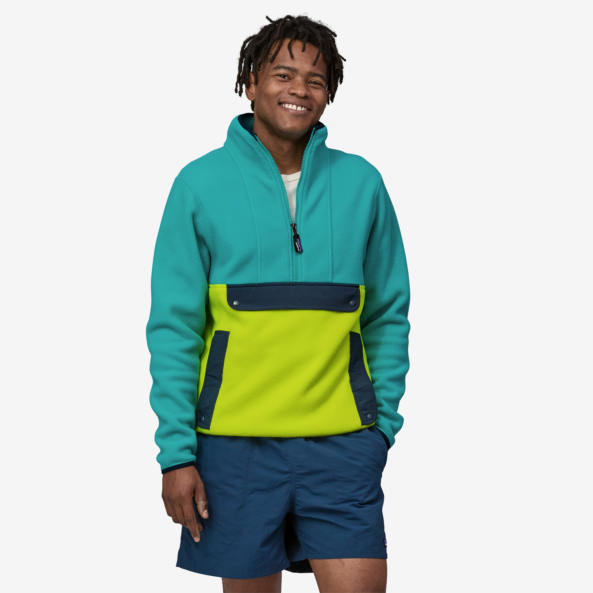 Synchilla Fleece Anorak Unisex Phosphorus Green