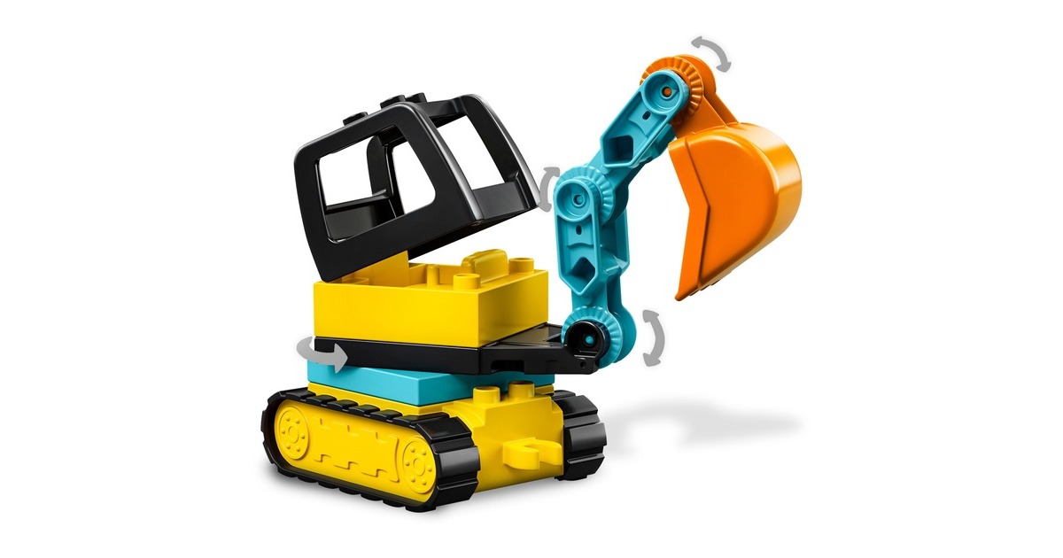 LEGODUPLO - Truck & Graafmachine met rupsbanden Constructiespeelgoed  (10931)