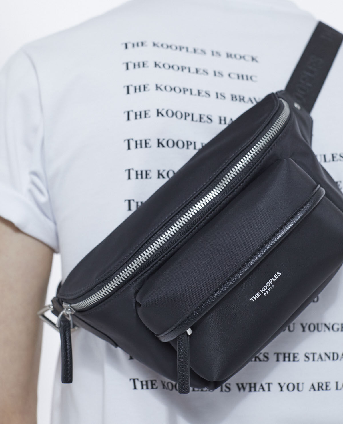 Sac banane nylon noir