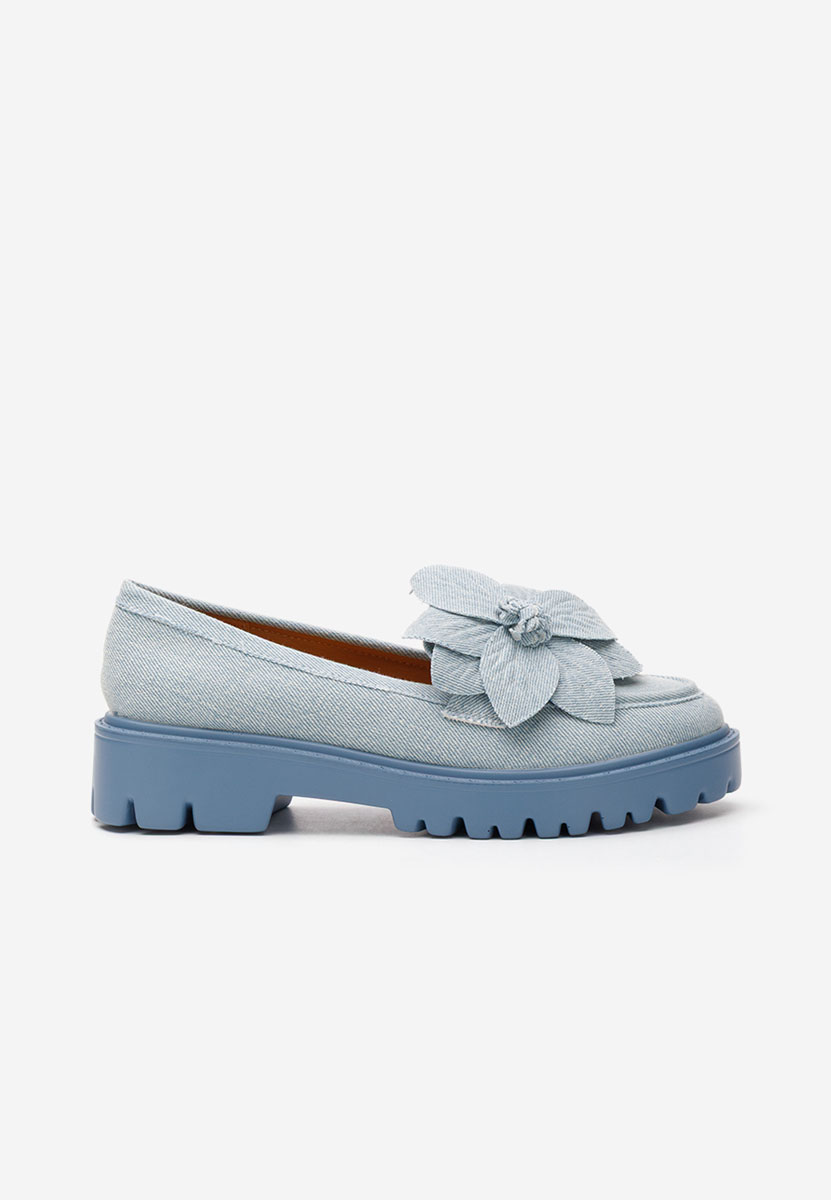 Mocassins à semelle épaisse denim Camelea V2