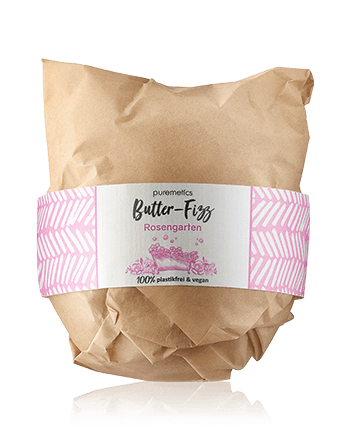 puremetics Lichaamsverzorging Butter-Fizz Badebombe Rosengarten 220g