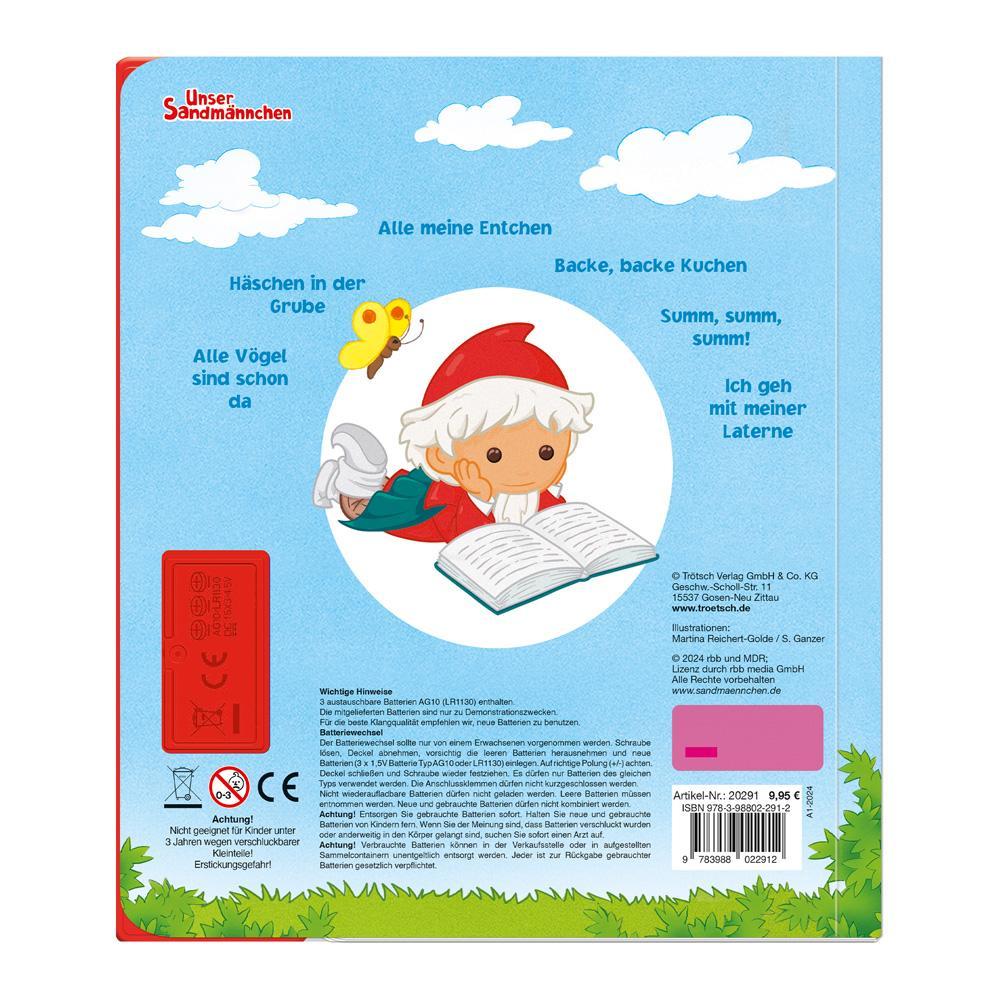 Trötsch Unser Sandmännchen Soundbuch Erste Kinderlieder