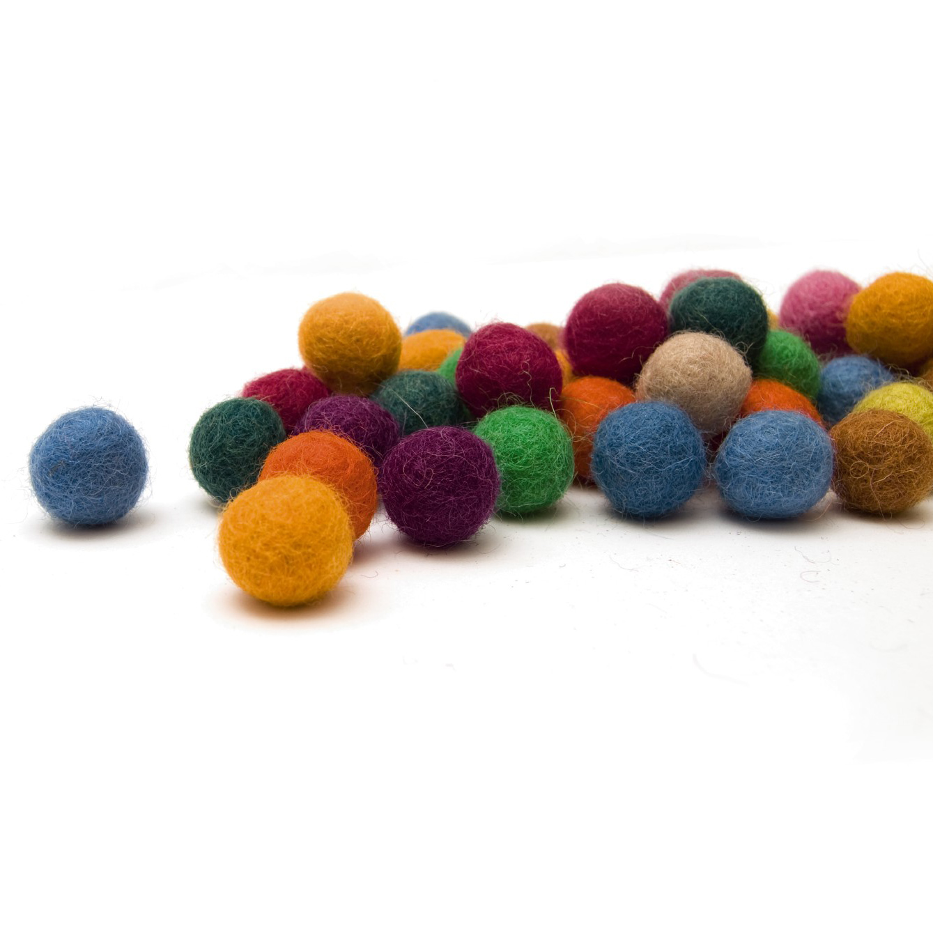 Filz-Pompons, multicolor, Ø 15 mm günstig bestellen