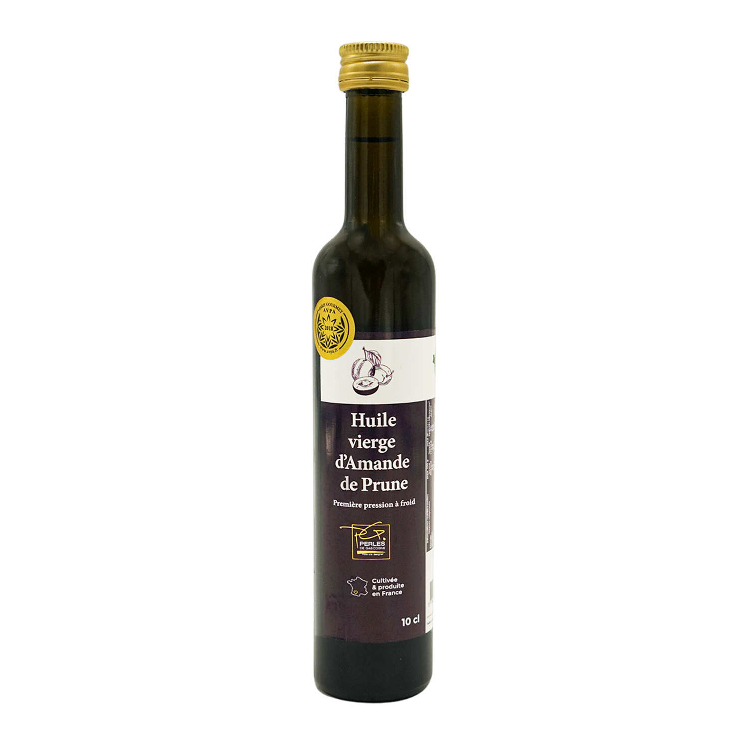 Huile vierge française d'amande de prune - Perles de Gascogne