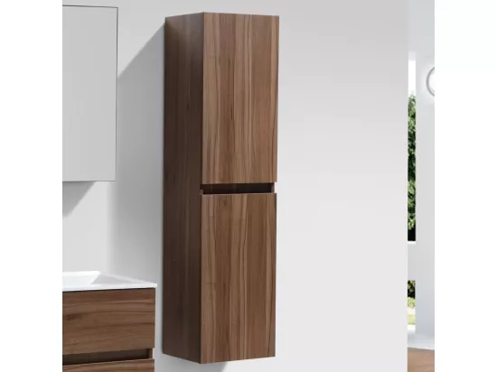 Grande armoire de rangement SIENA hauteur 150 cm noyer