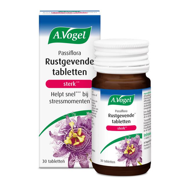 A.Vogel Passiflora Rustgevende Tabletten Bij Stressmomenten 30 stuks