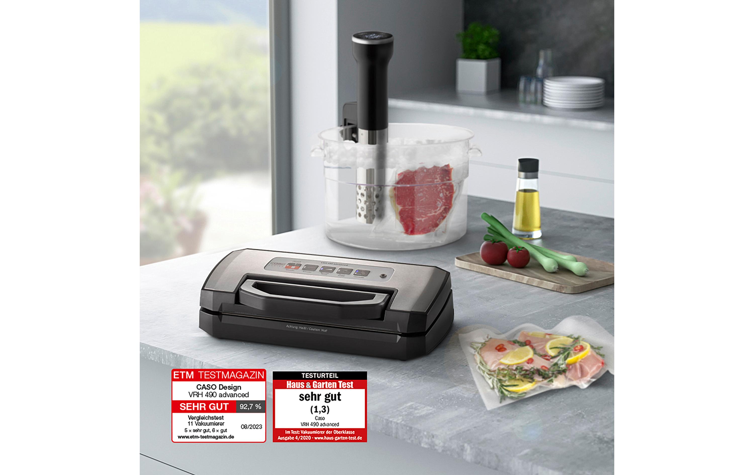 Vakuumiergerät VR 490 Advanced Schwarz<br>Automatisches Vakuumiersystem