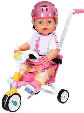 BABY born - Trike Poppenfietsset - Driewieler - Roze