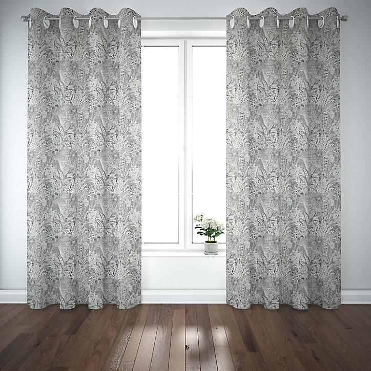 Rideau Mokau GoodHome l.140 x H.260 cm gris