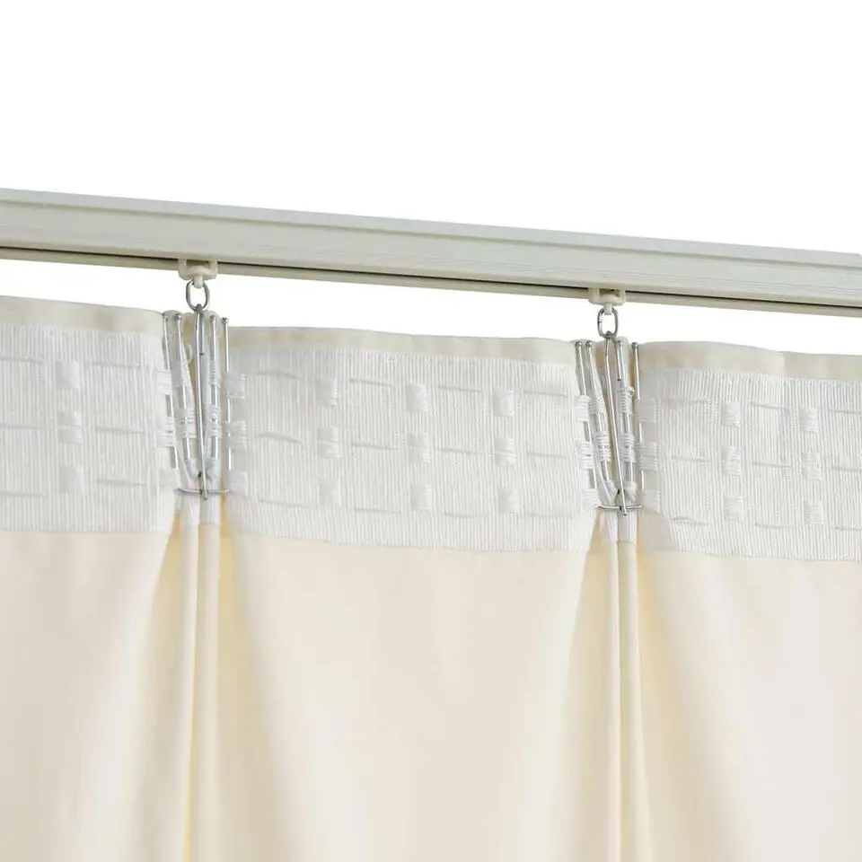 vidaXL - Gordijn - Crème - Fluweel - 140 x 175 cm - 2 stuks