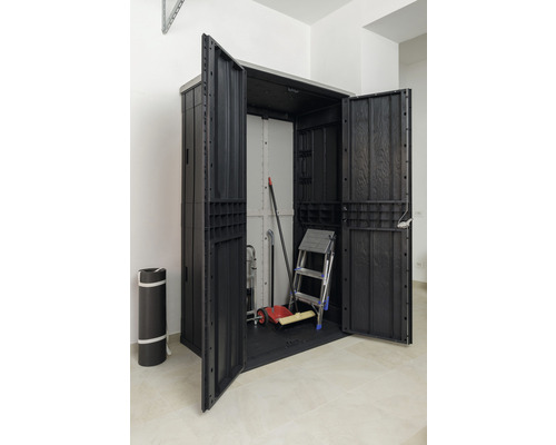 Tuinkast High Stora Way 130 x 75,6 x 206,2 cm antraciet