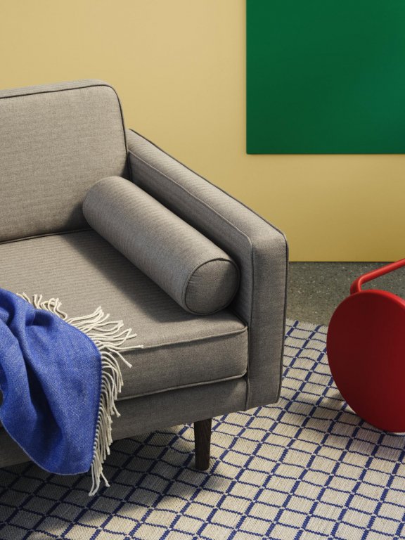 Broste Copenhagen Henny vloerkleed 140x200 aubergine cotton