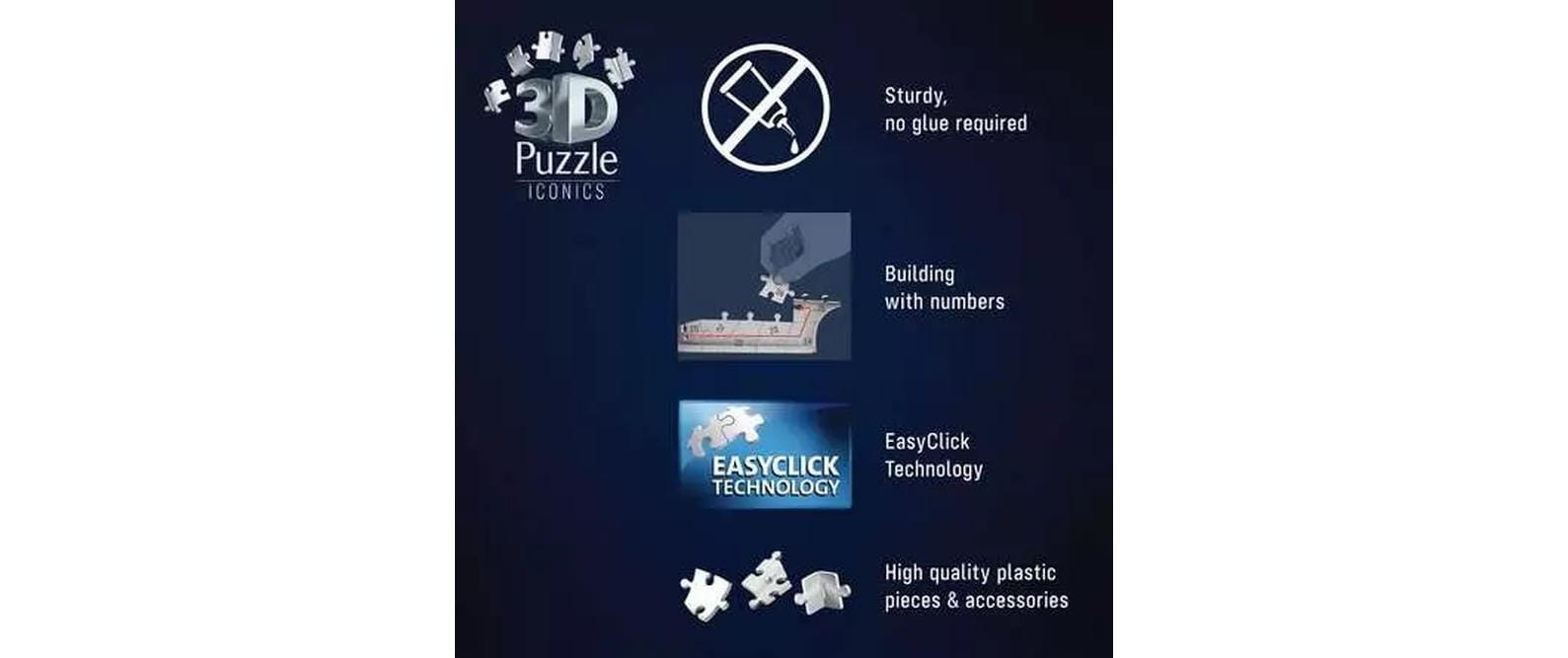 Ravensburger 3D-Puzzle »Iconics Big Ben with Light« 3D-Effekt