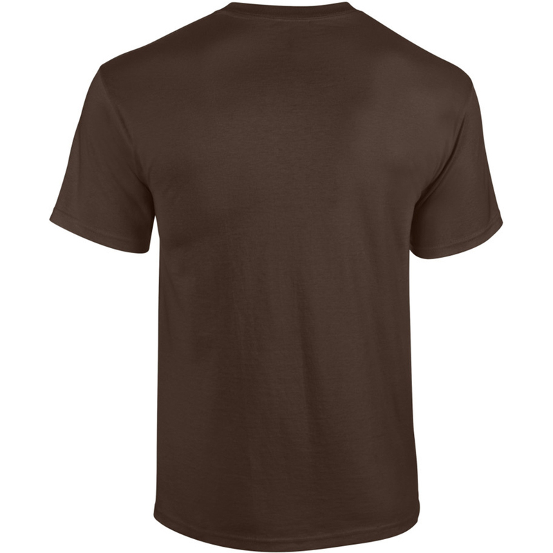 Camiseta básica de manga curta Gildan Heavy Cotton, 100% algodão grosso.