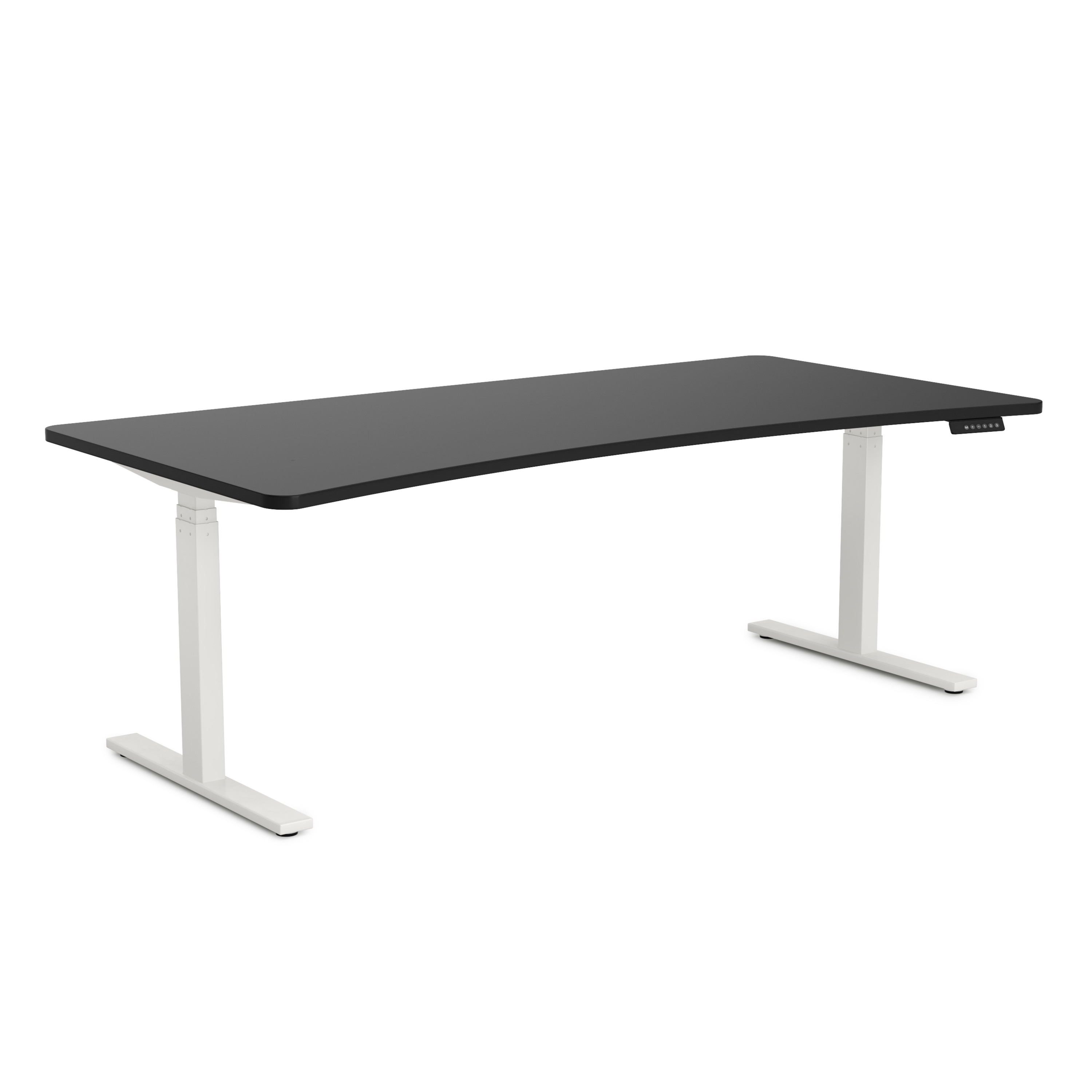 Stehpult elektrisch PREMIUM schwarz/weiss 200 x 92 cm