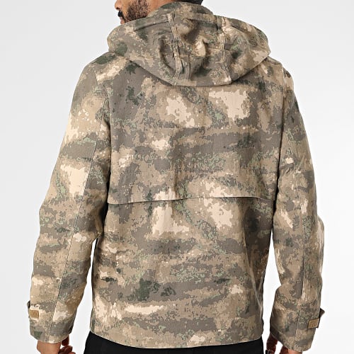 Veste Zippée Beige Camouflage