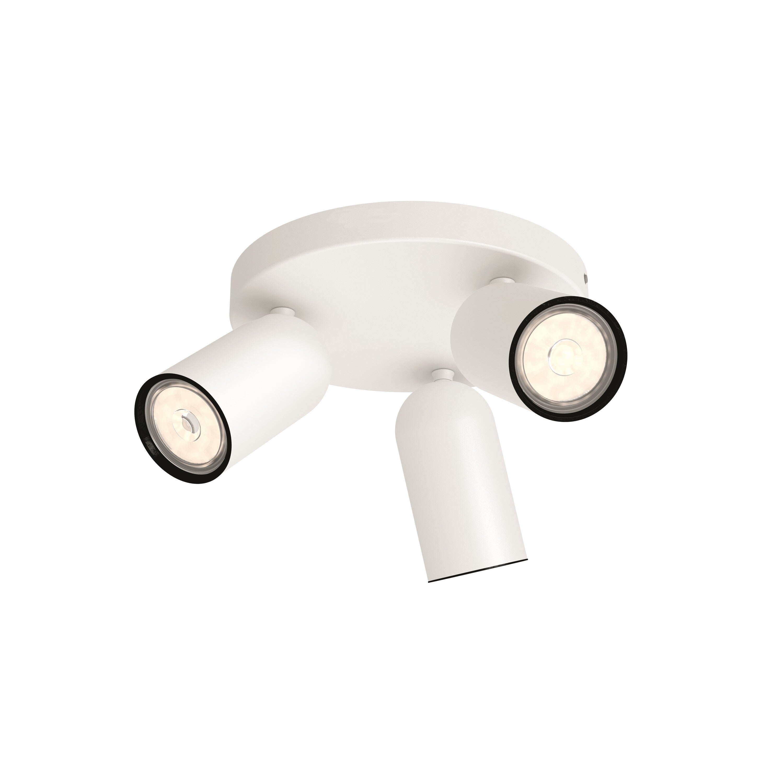 Philips Pongee Opbouwspot - Incl. Philips LED Lamp - 3 Spots