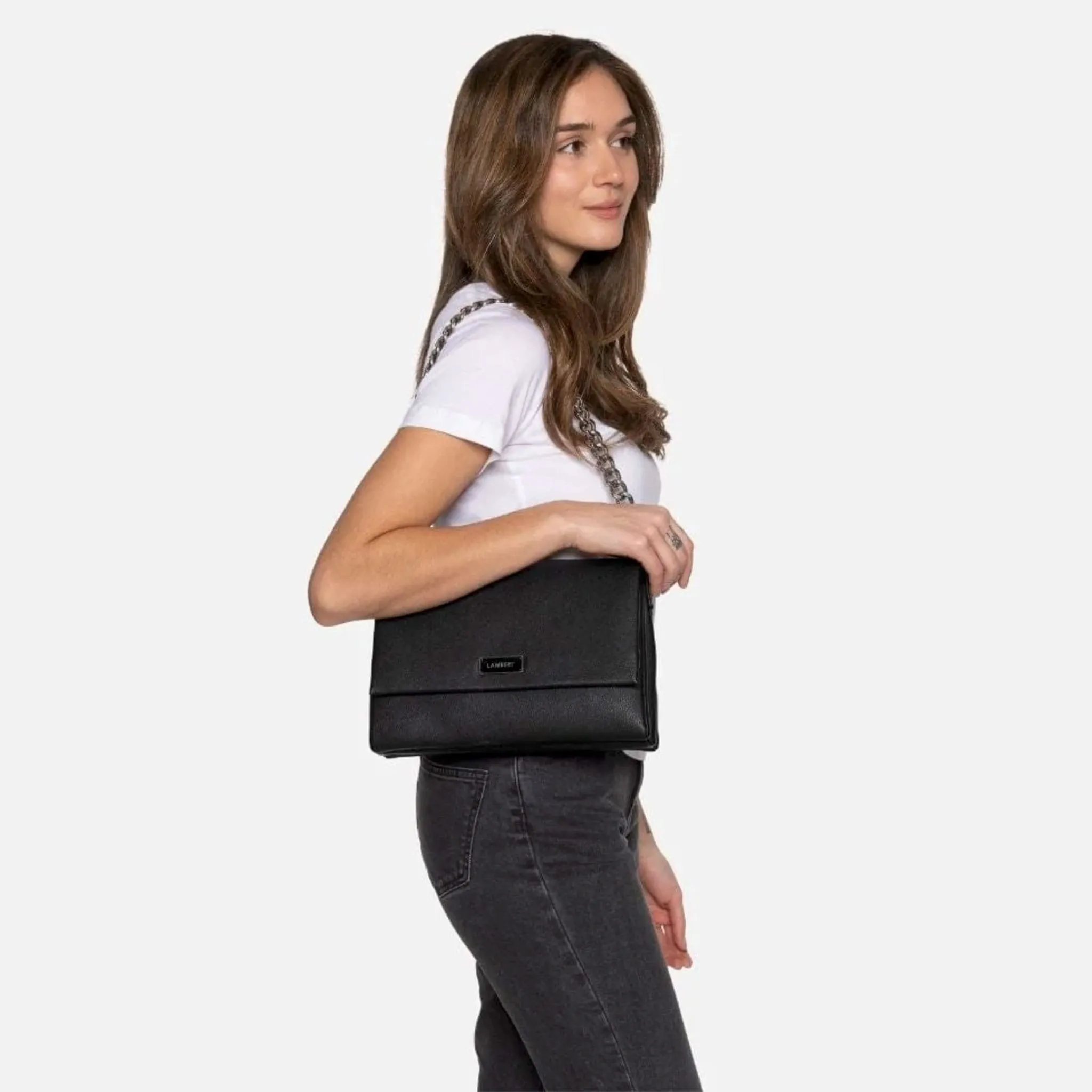 Lambert Sac à Main Valeria - Noir Pebble
