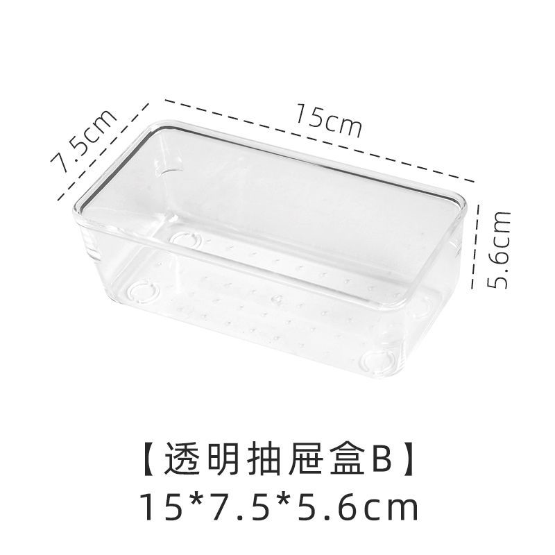 Schattige essentials - Transparante plastic lade-organizer