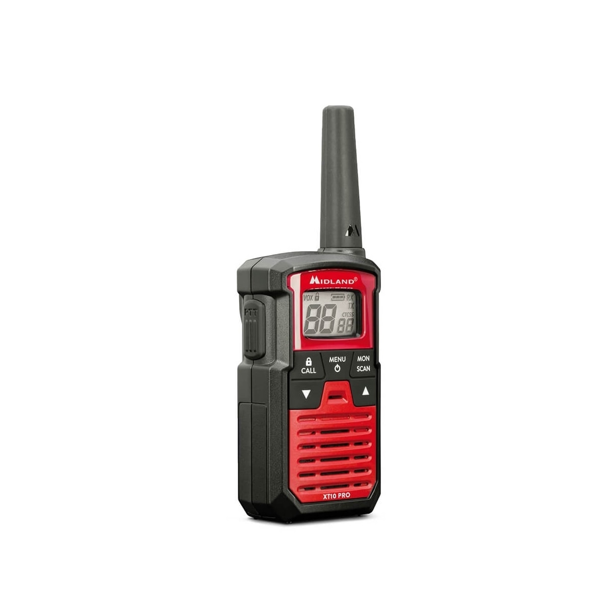 MIDLAND Walkie Talkie XT10 Pro Svart/Rød