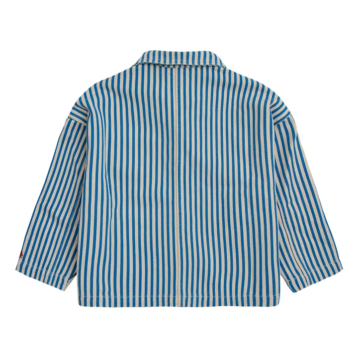 Bobo Choses Veste Denim Rayée Color Block | Bleu
