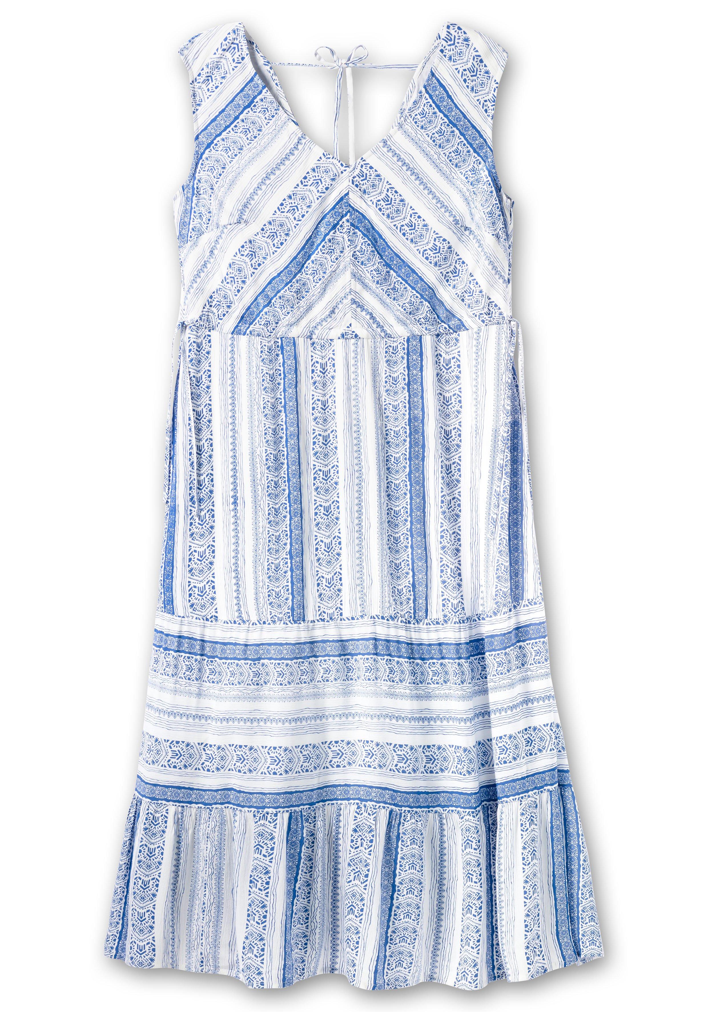 Ärmelloses Maxikleid mit Alloverdruck