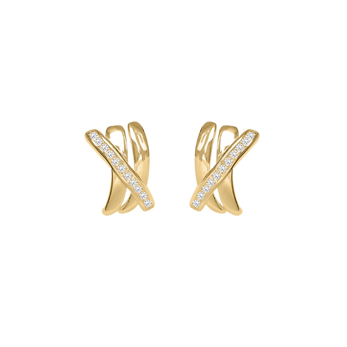 Boucles d'oreilles plaquées or oxyde