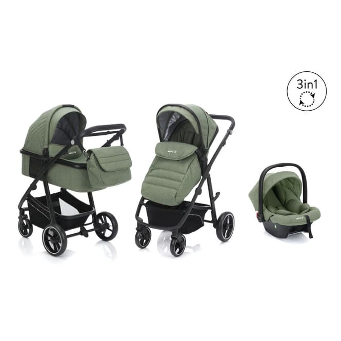 Kinderwagenset - Jaguar - Farbe: grün melange