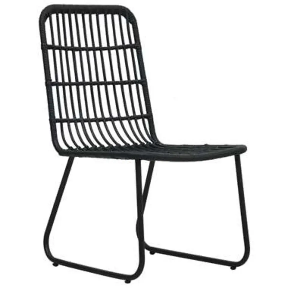 vidaXL - Bistroset - Zwart - Poly rattan