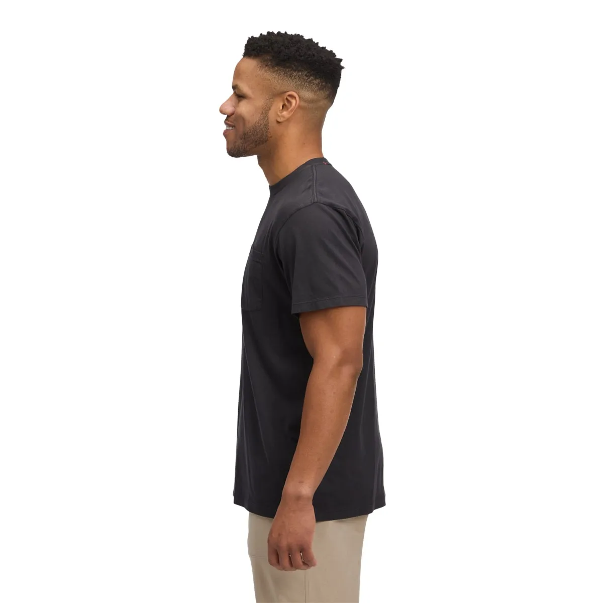 Black Diamond M Diamond Patch Ss Pocket Tee Black