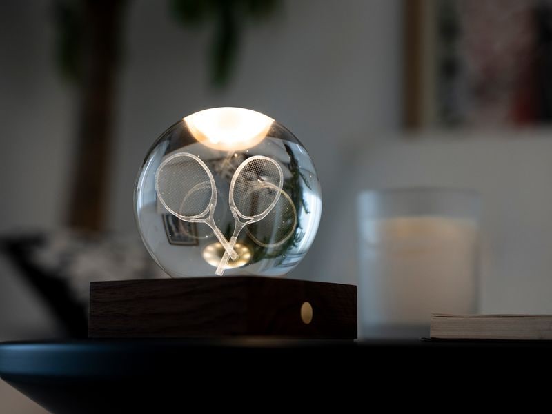 Gingko LED Stimmungslicht Amber Tennis Braun/Transparent LED Beleuchtung