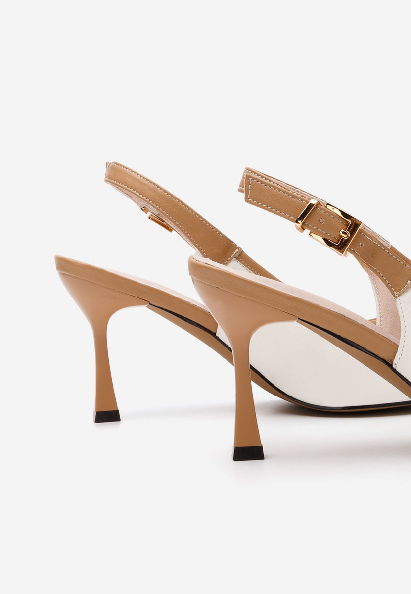 Chaussures slingback blancs Lessy V2