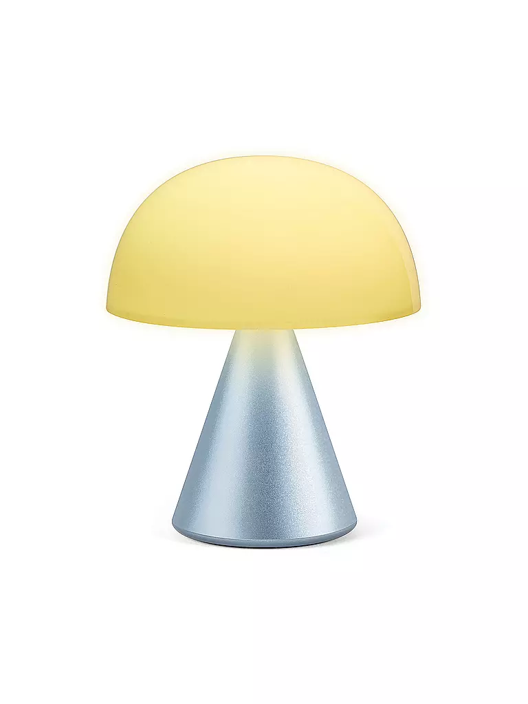 LEXON LED Lampe MINA M 11cm Light Blue hellblau