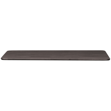 WOOOD tafelblad Tablo afgerond mid brown 24 mm 200x100 cm