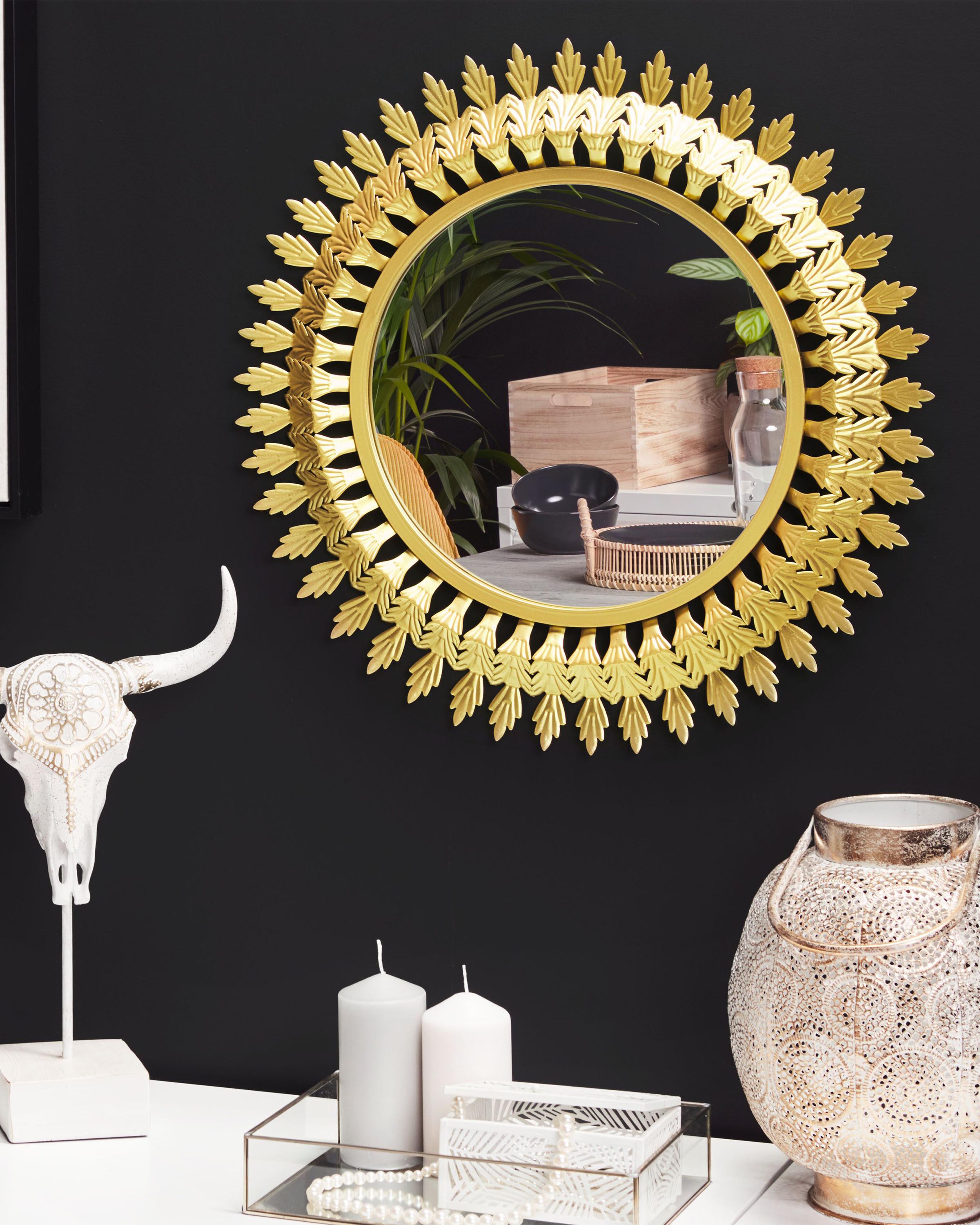 Wandspiegel VOREY 60 cm 60 cm Metaal Goud