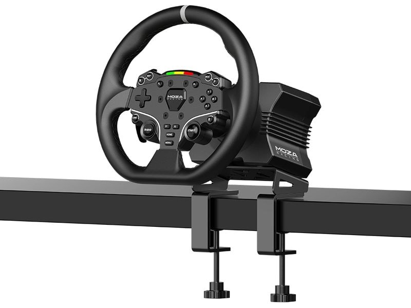 MOZA Racing Lenkrad R5 Racing Set Leistungsstarkes-Lenkrad und Pedal-Set für Rennsimulationen