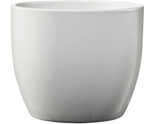 Soendgen Basel Elegance keramische plantenbak, Ø 19 cm, H 18 cm, lichtgrijs