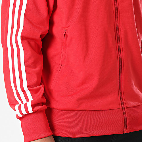 Veste Zippée A Bandes Firebird IJ7060 Rouge