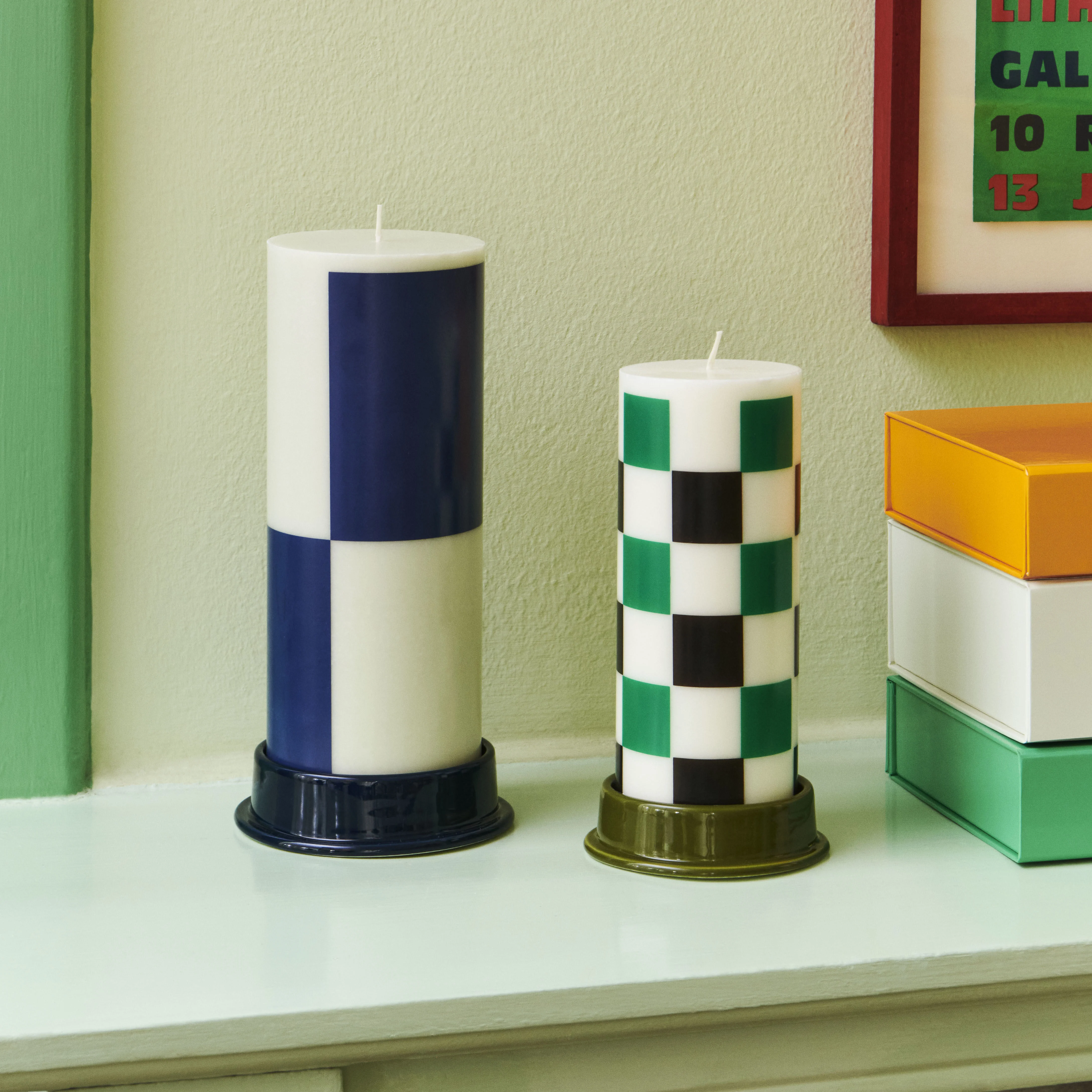 COLUMN - Bougie bloc cire | Multicolore