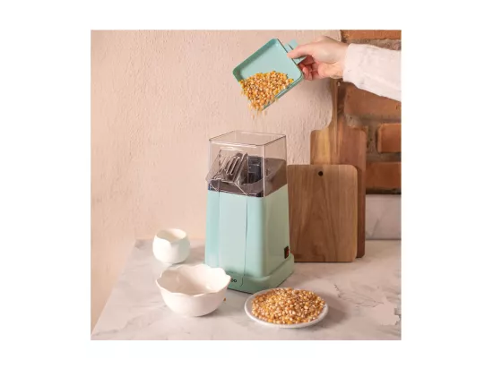 Machine à pop-corn bleue compacte 1200W