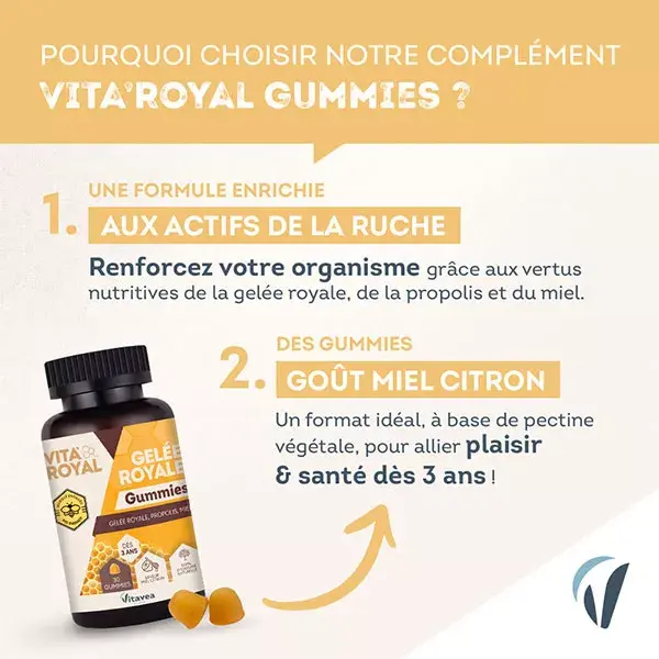 Vitavea Vita'Royal Geleia Real Imunidade Energia Vitalidade 30 gomas