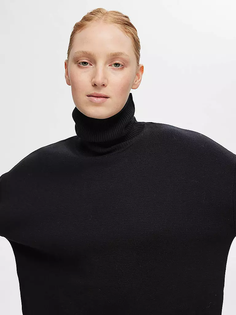 SELECTED FEMME Rollkragenpullover  SLFKAMMA schwarz