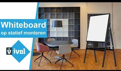 Whiteboard - Staand - 150x120 cm - Magnetisch - Verstelbaar in Hoogte